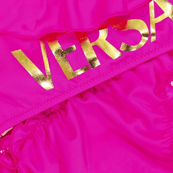 New Authentic VERSACE KIDS Logo ruffle-trimmed 👙 Bikini - Picture 13 of 13